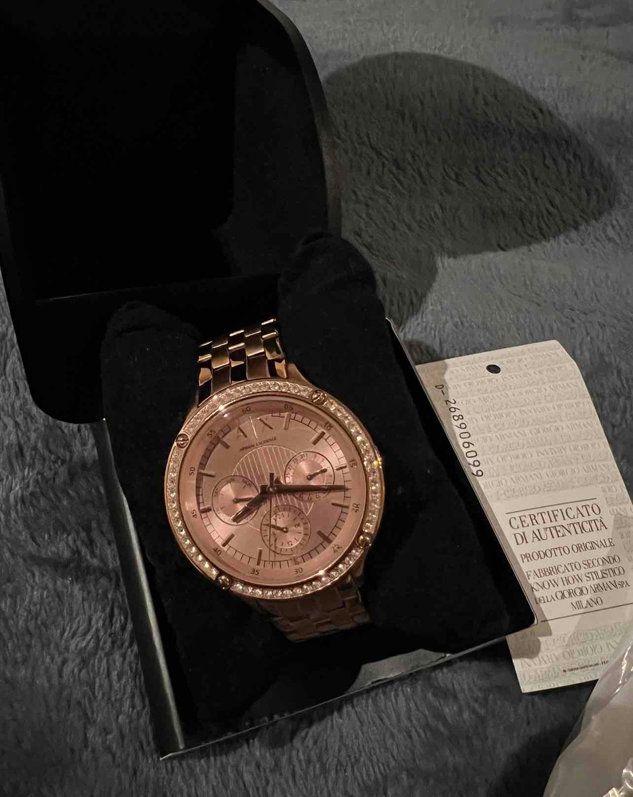 Rose Gold Ax5406 Watch Montre Armani Exchange Ax5406 Ax5317 Online