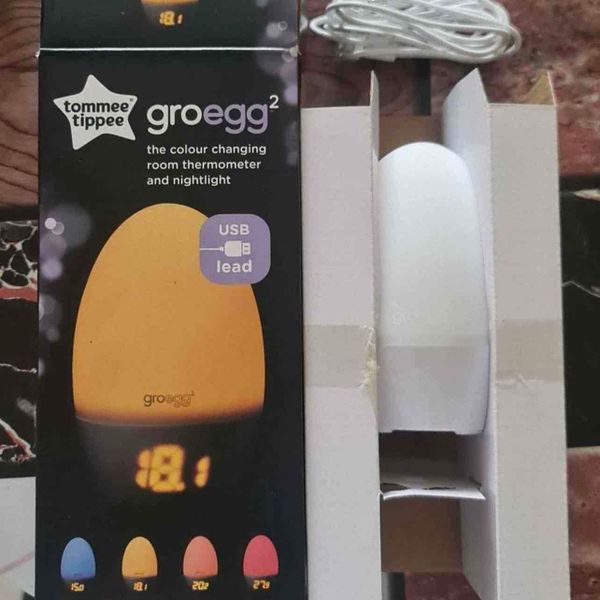 Groegg 2 Colour Changing Room Thermometer And Nightlight