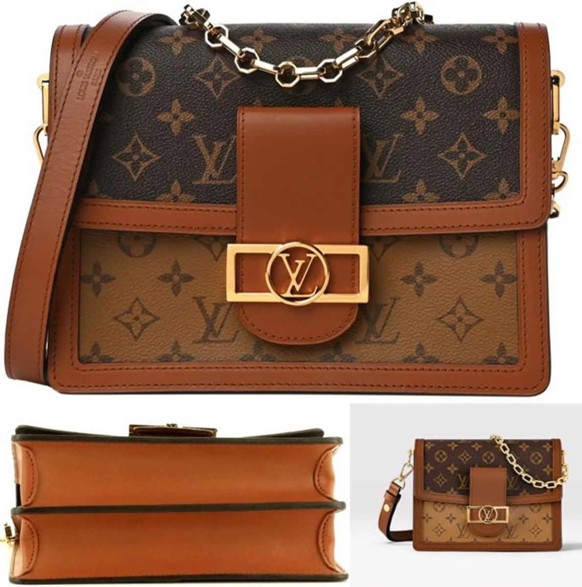 LOUIS VUITTON Reverse Monogram Dauphine MM, FASHIONPHILE