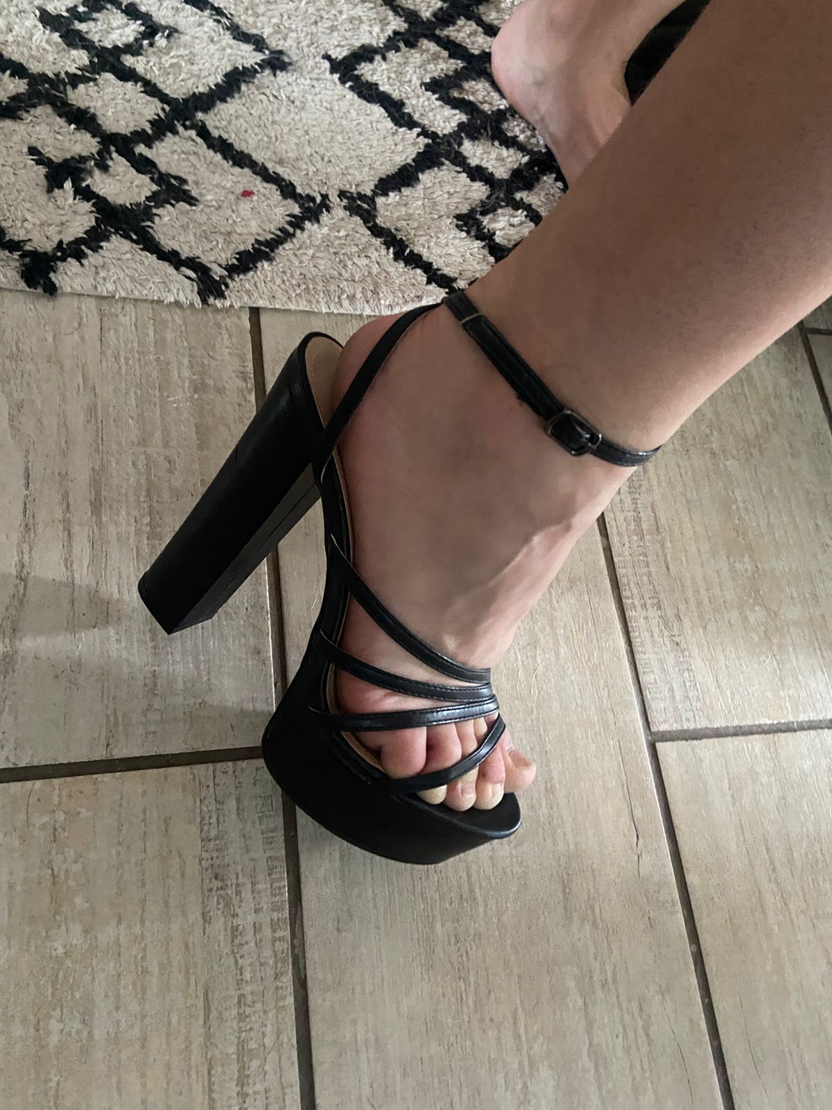 Ladies KG Black Strappy Platform Heels, Size UK6, BNIB | eBay