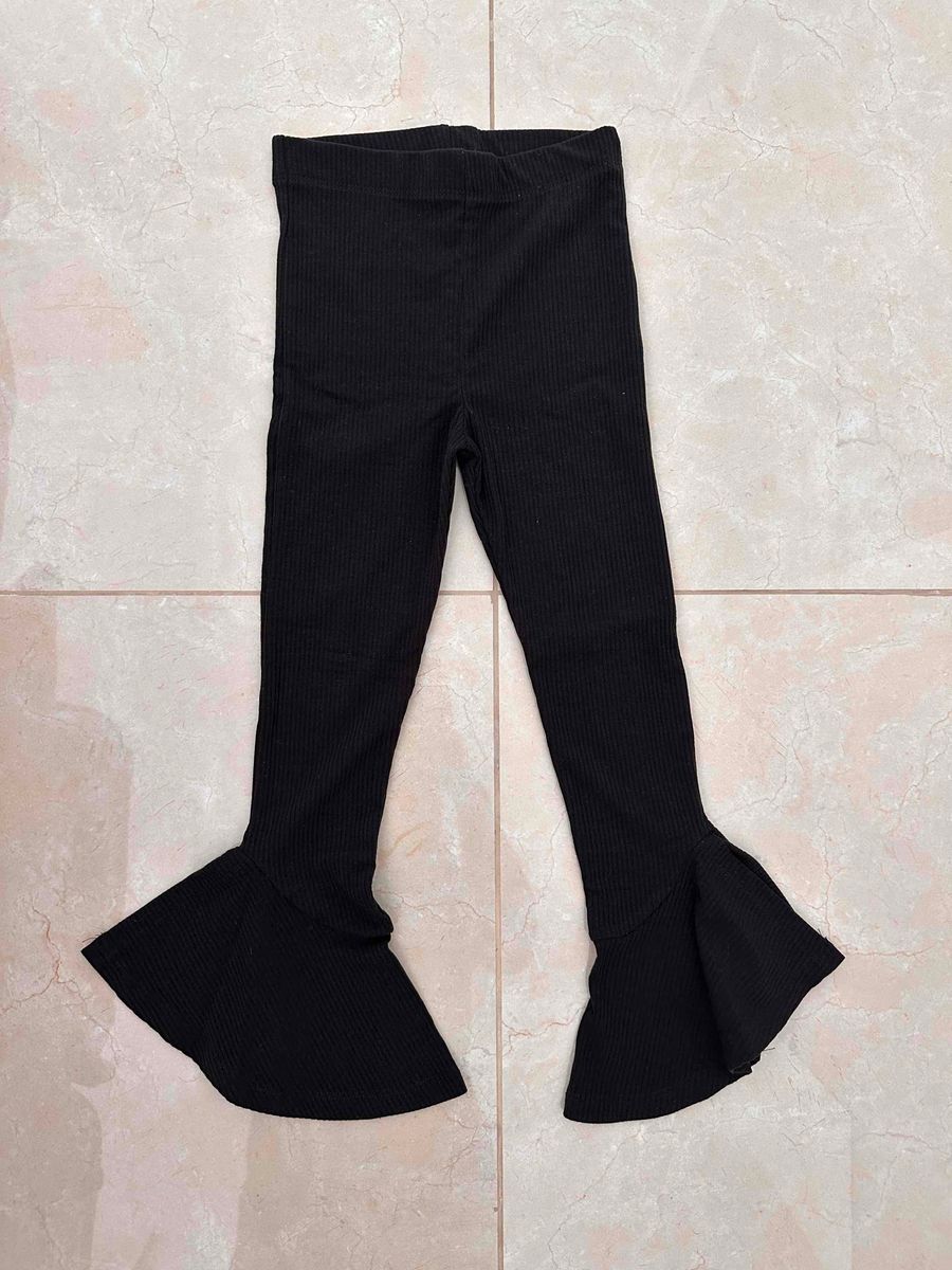 Kids Black Flare Pants