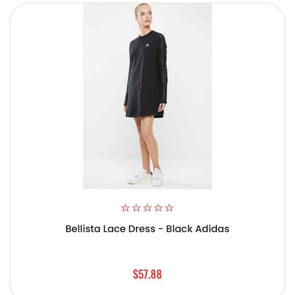 Adidas bellista cheap lace dress