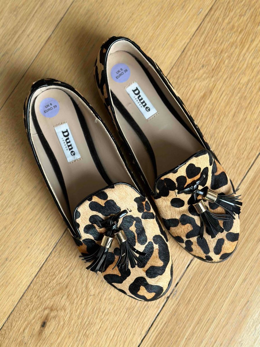 Dune sales silver loafers