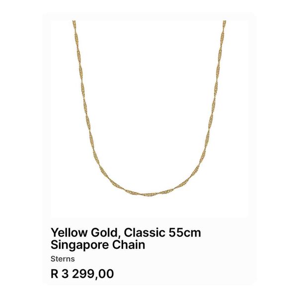 Sterns deals gold chains