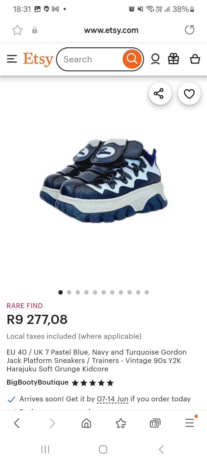 Women | Vintage Gordon Jack platform sneakers. | YAGA