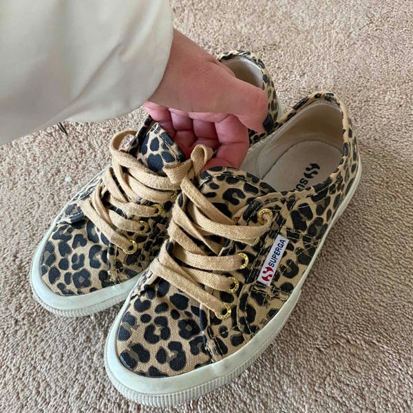 Leopard superga sneakers clearance