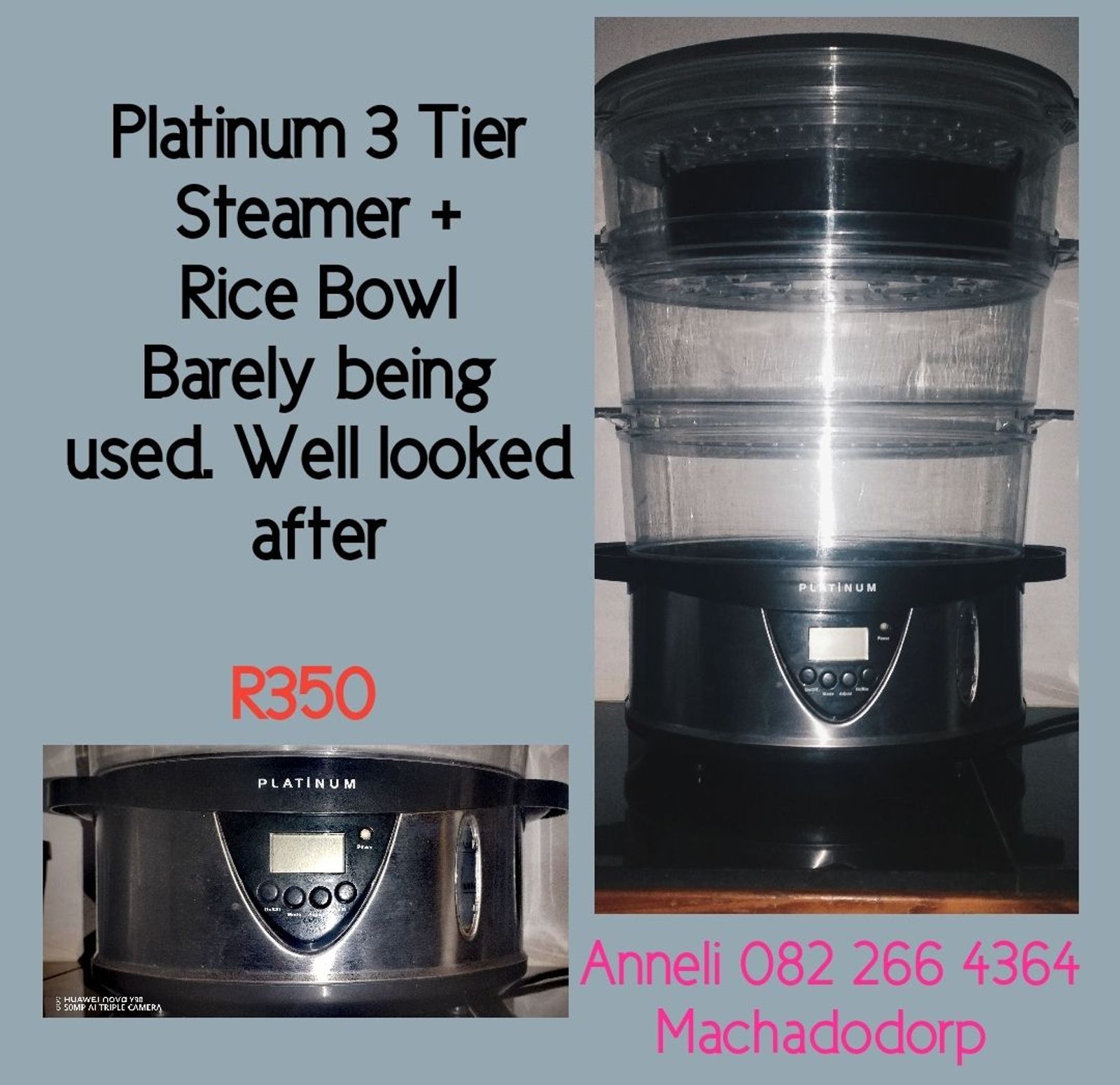 platinum 3 tier food steamer