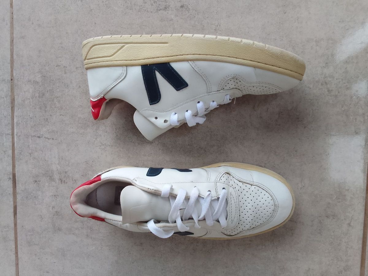 Women Veja V-10 leather white Nautico Pekin S Yaga SA