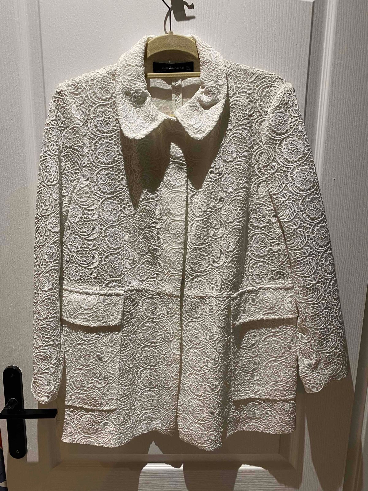 White lace jacket on sale zara