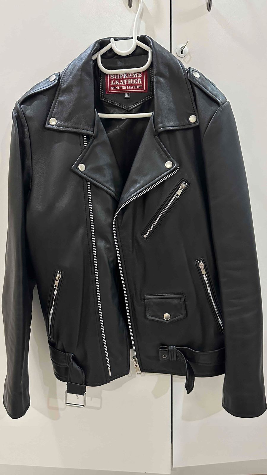 Supreme cheap biker jacket