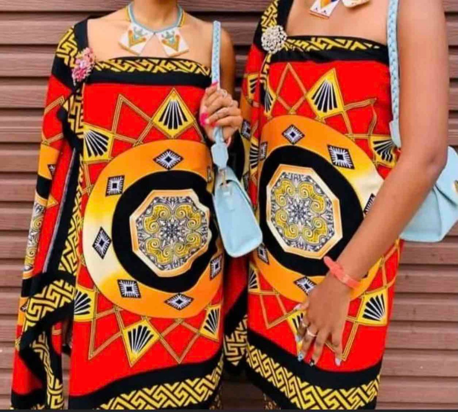 Women Full swazi traditional attire includes Yaga SA