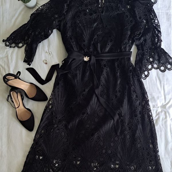 Queenspark black dresses deals