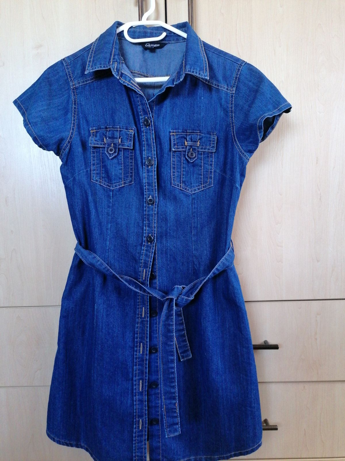 white christmas dresses Button Down Midi Denim Dress Blue | Dresses & Jumpsuits main image 0