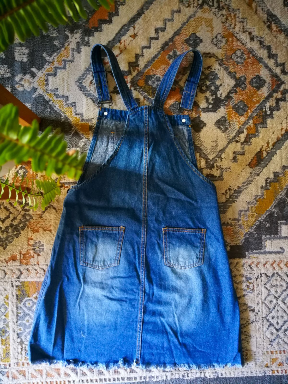 Women | Mr Price Blue denim dungaree dress Size | Yaga SA