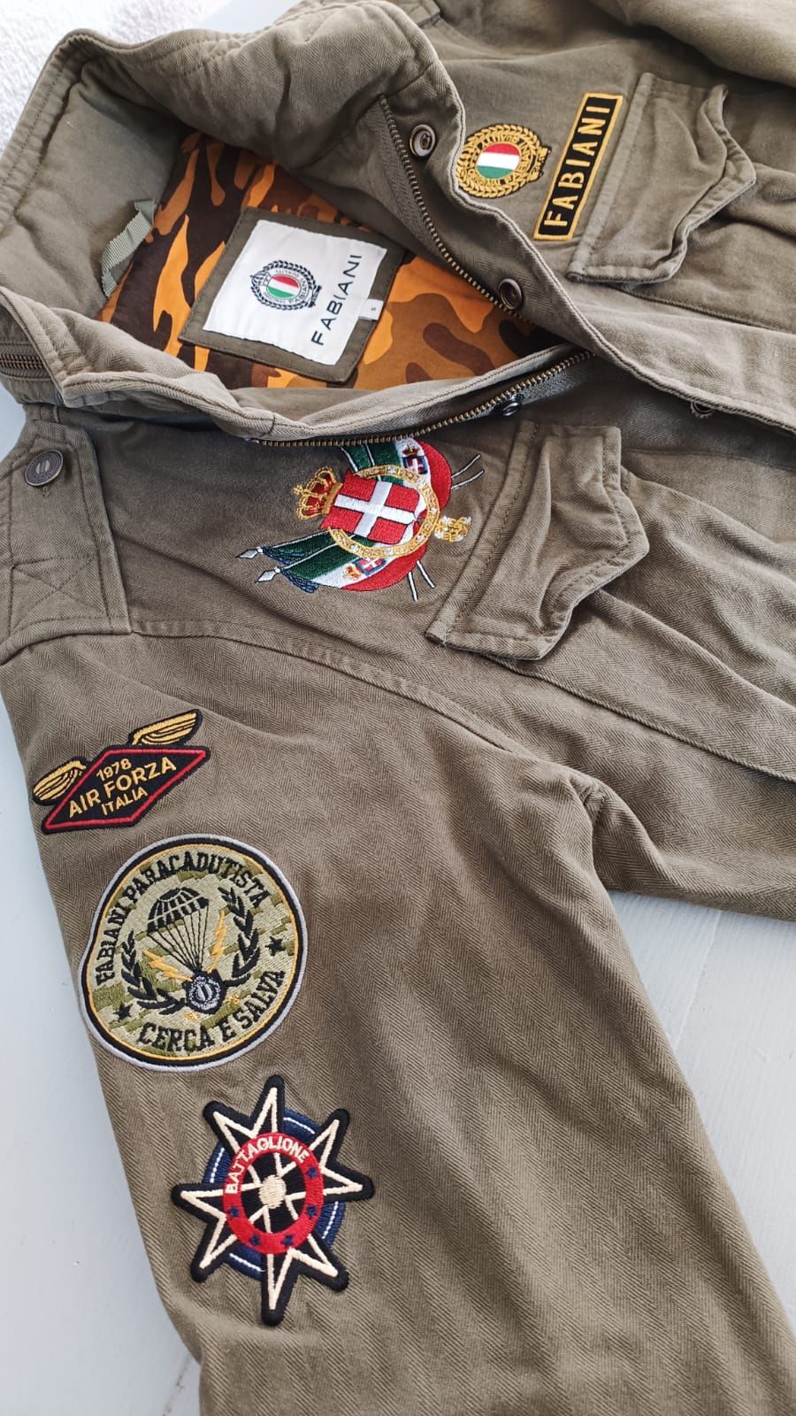 Men Men's Fabiani military style jacke YAGA