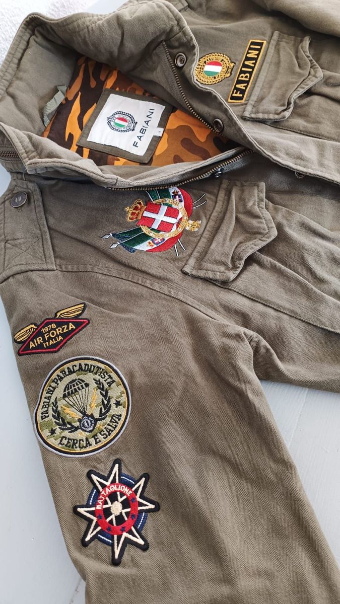 Men Men's Fabiani military style jacke YAGA