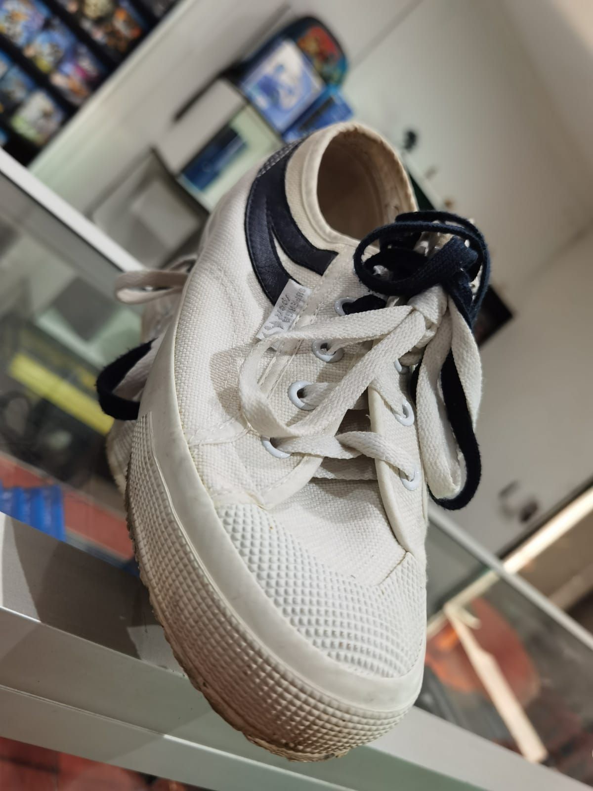 Superga shop panatta navy