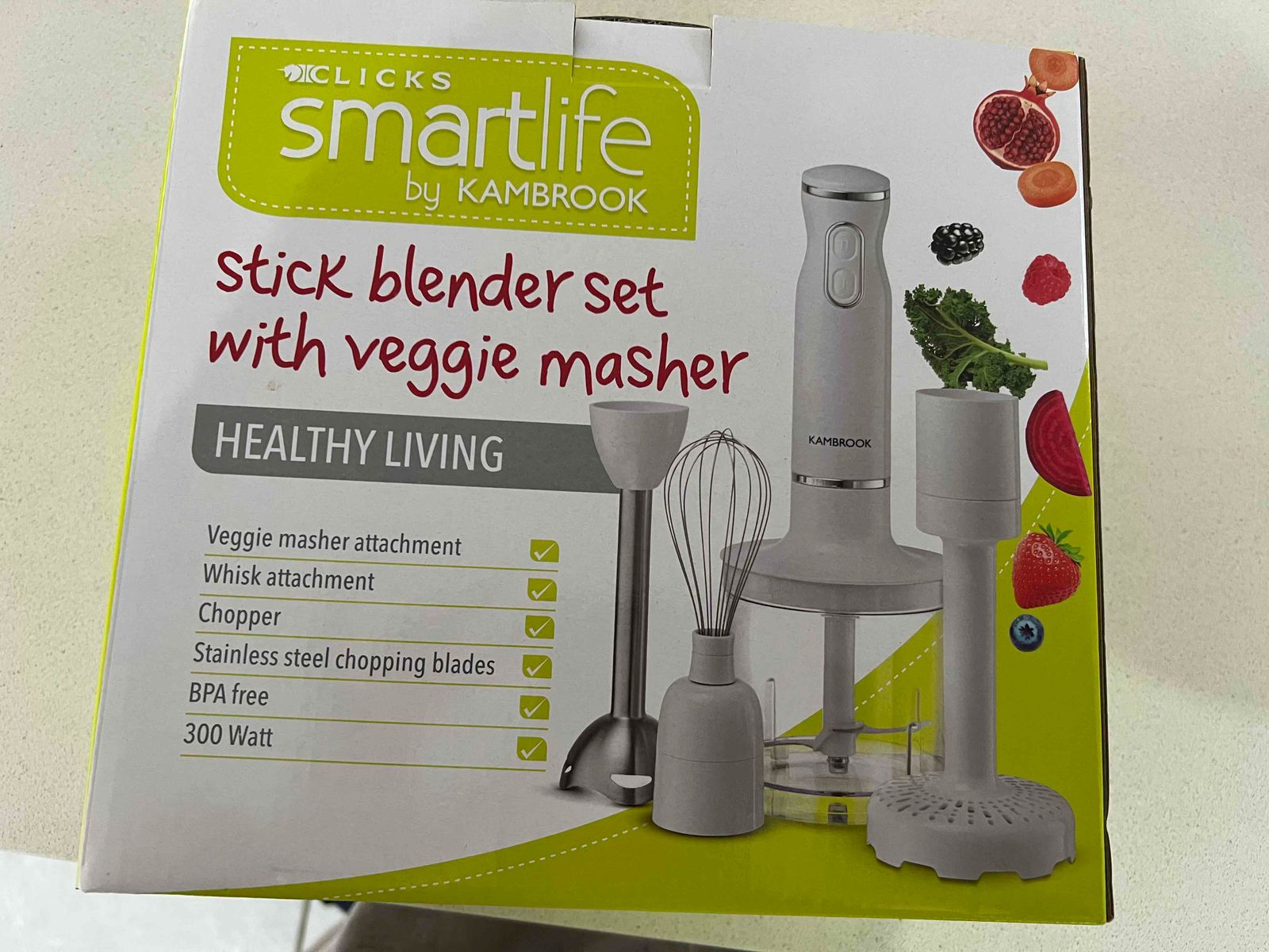 Clicks Kambrook Stick Blender Set Home Stick Blender Set Includes