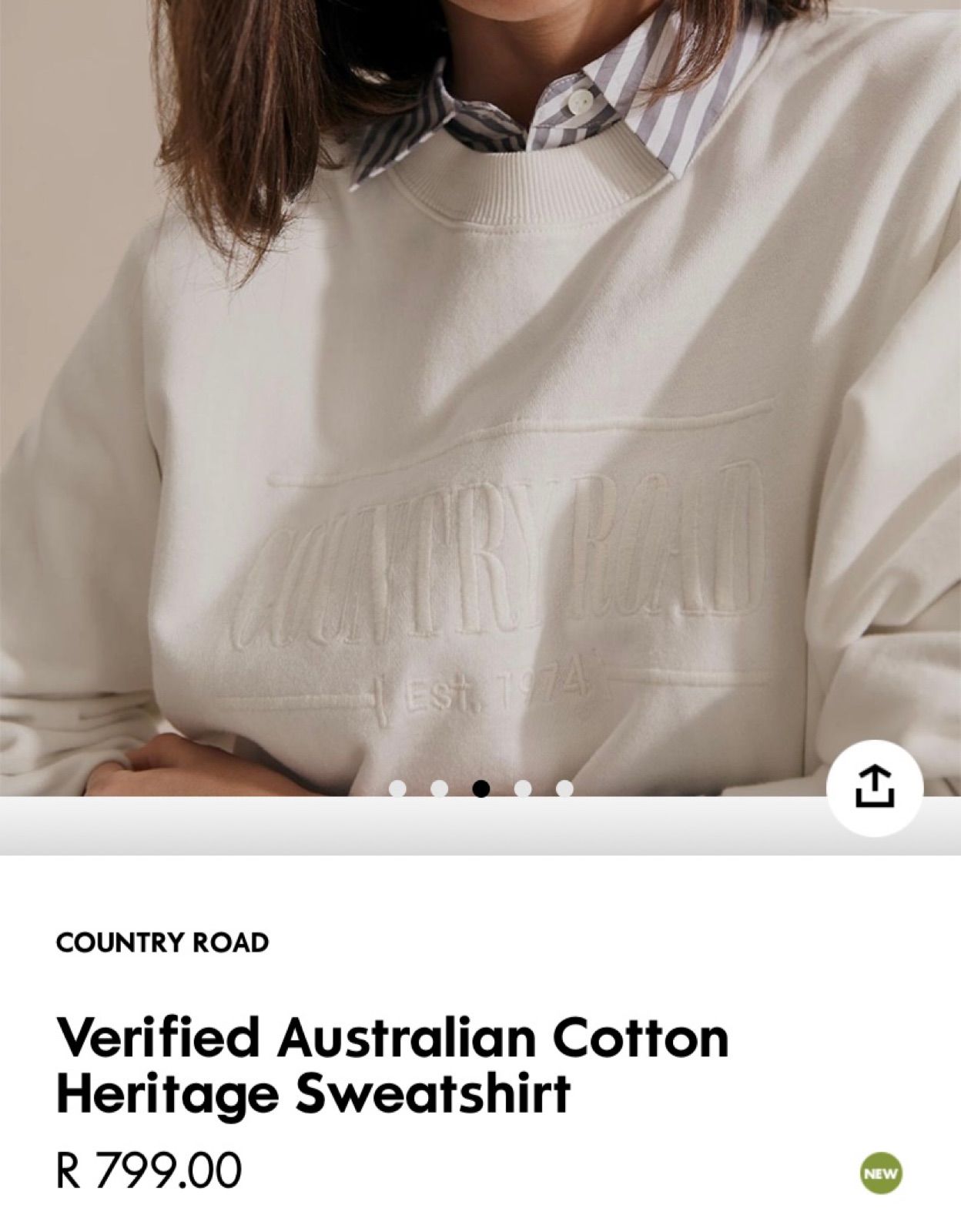 Women | White (Ecru) country road sweater. Size | Yaga SA