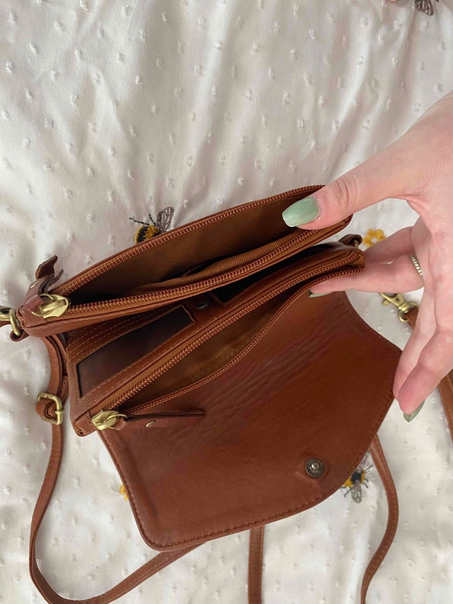 Old khaki leather bags 2025