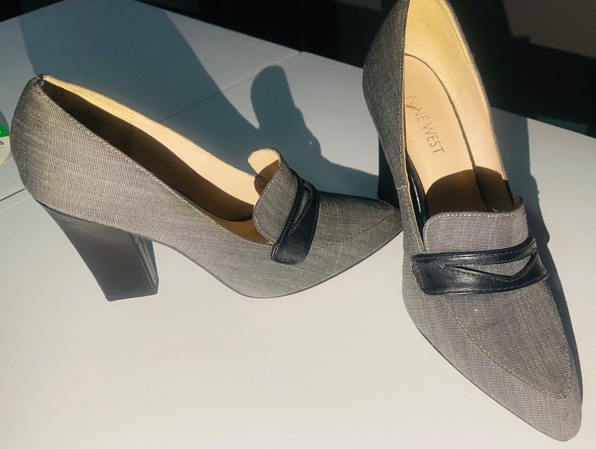 Nine west grey court top shoes