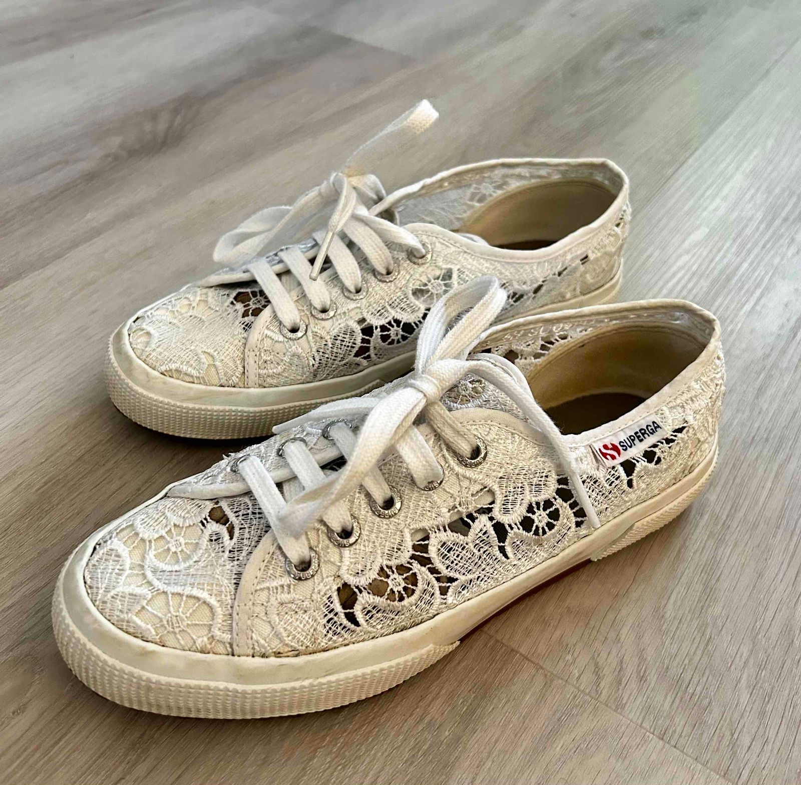 Superga lace up outlet sneakers