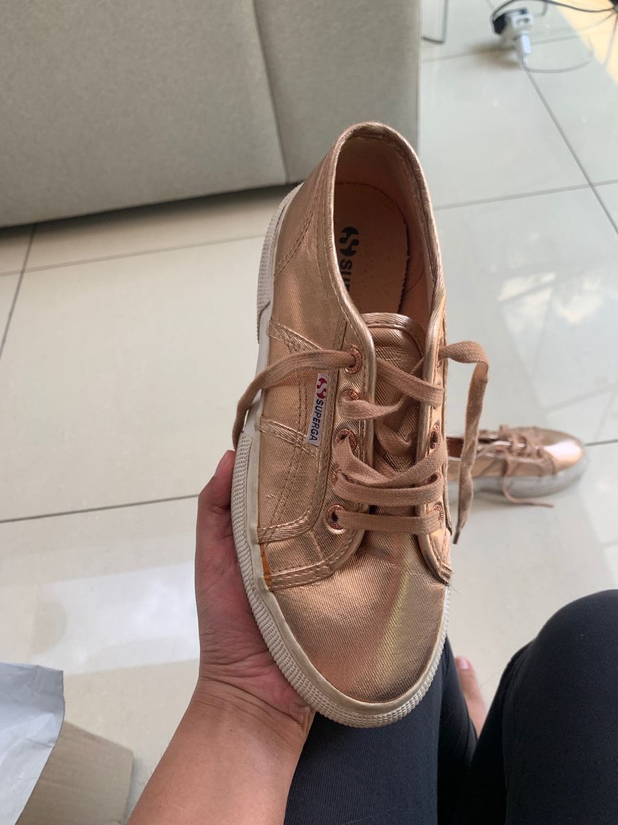 Superga platform sale sneakers rose gold