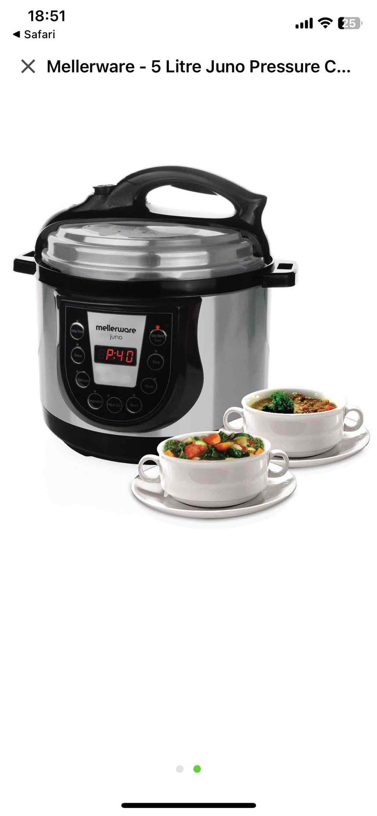 Mellerware juno outlet pressure cooker