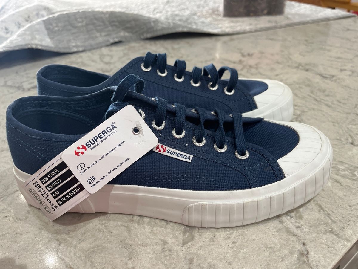 Women Superga navy . New but with Small penn Yaga SA