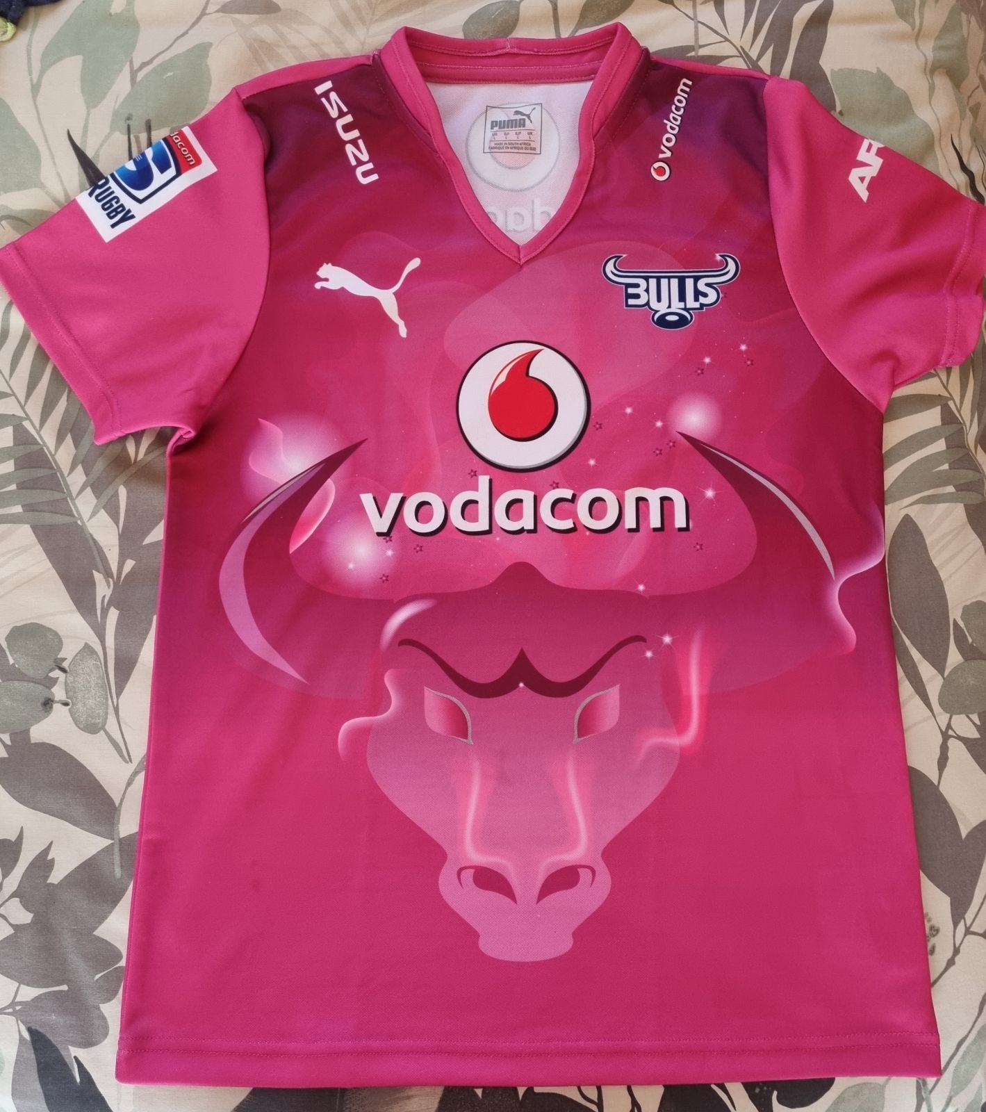 pink blue bulls jersey for sale