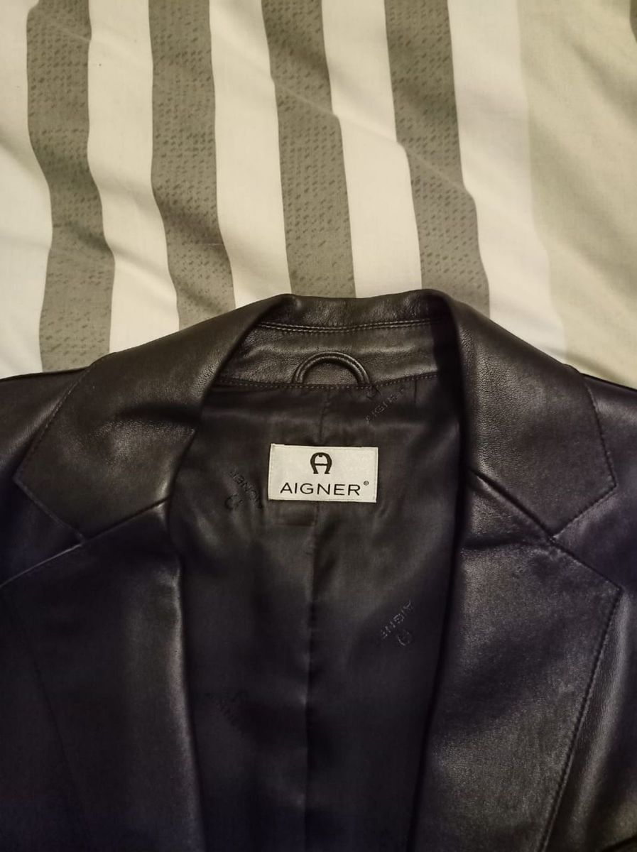 Men Aigner geniun leather jacket. Lamb skin Yaga SA