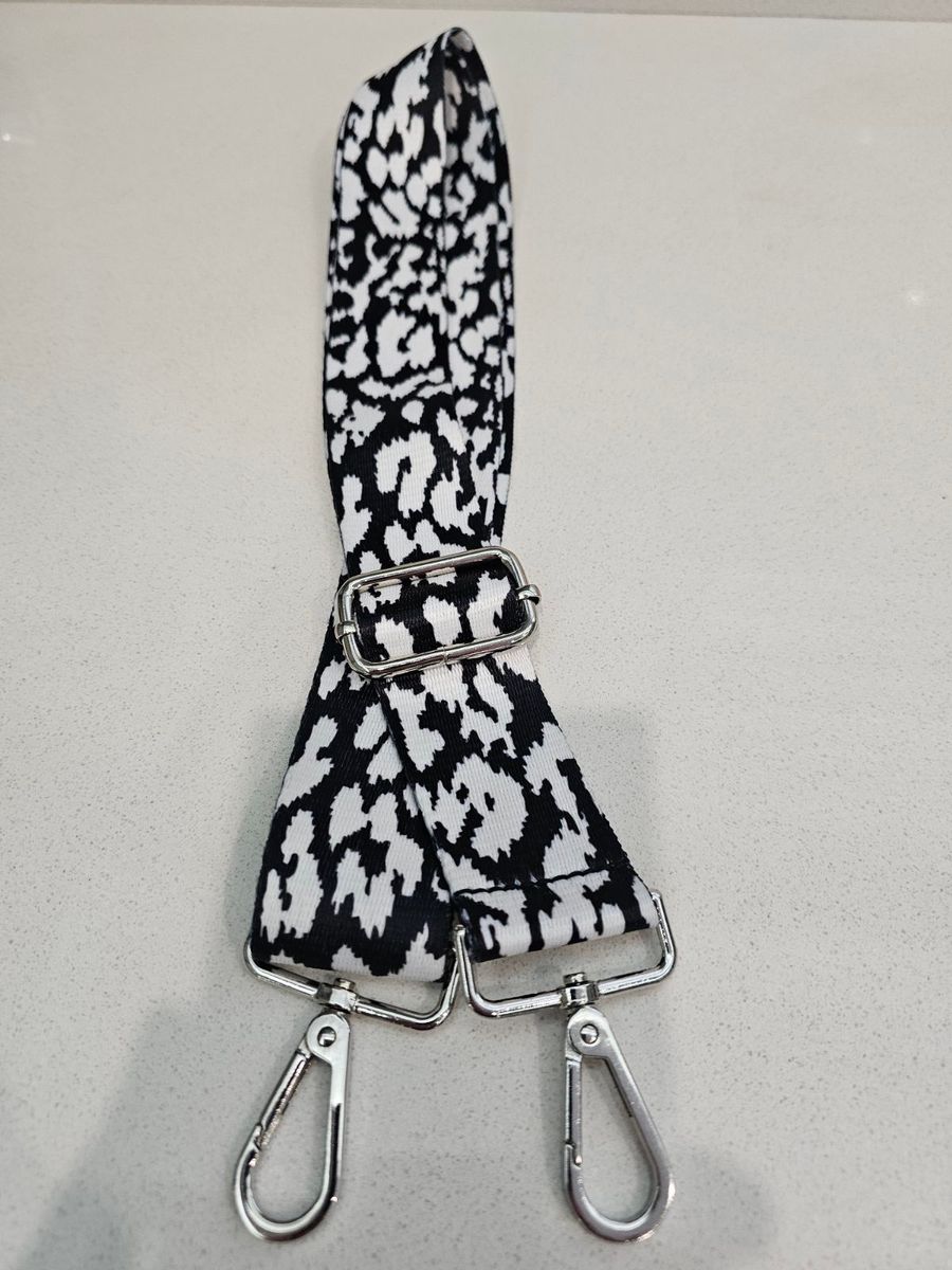 Handbag Strap With Silver Hardware 