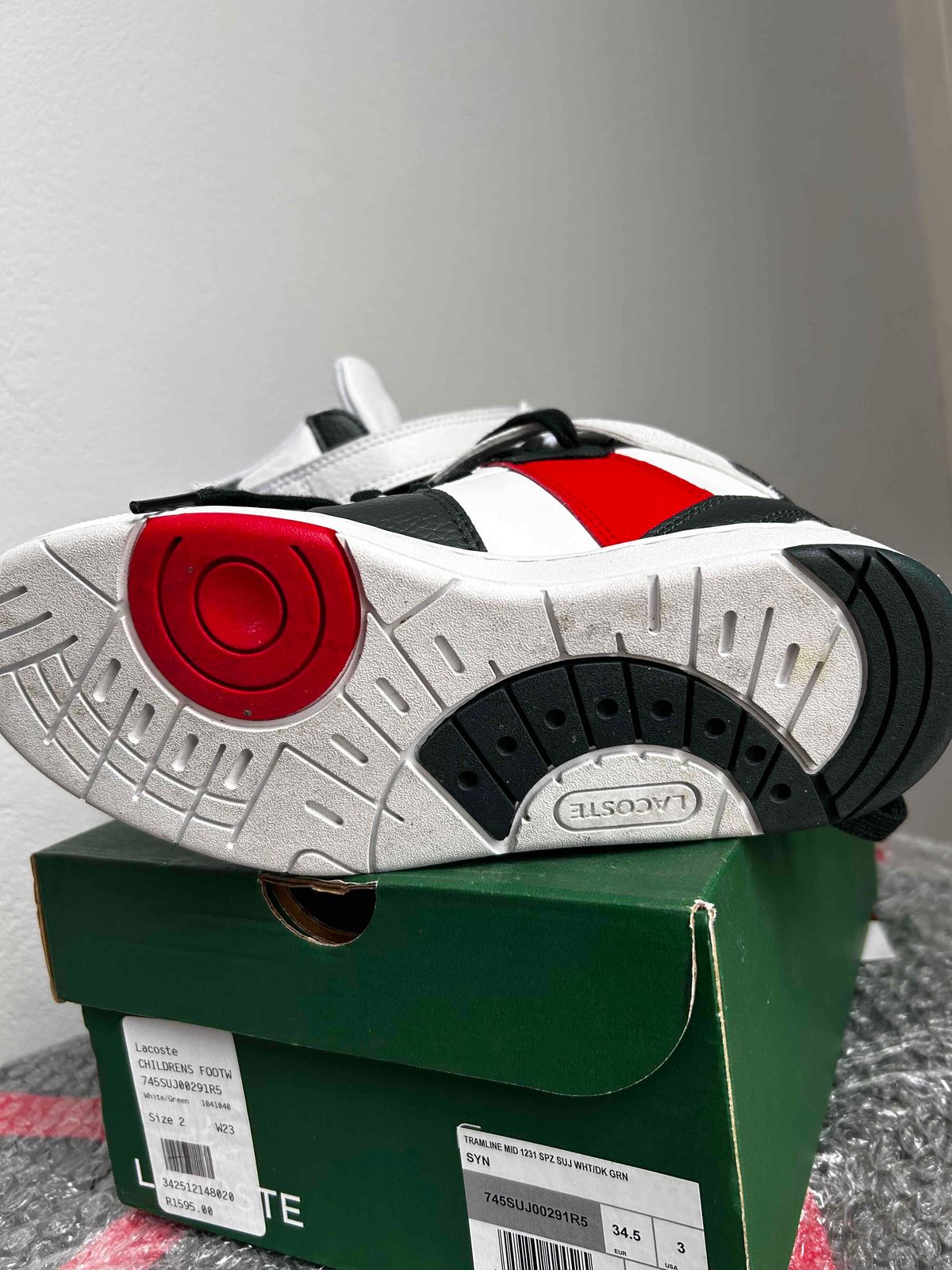 Kids | Original Lacoste Boot Uk size 2, Dark g | YAGA