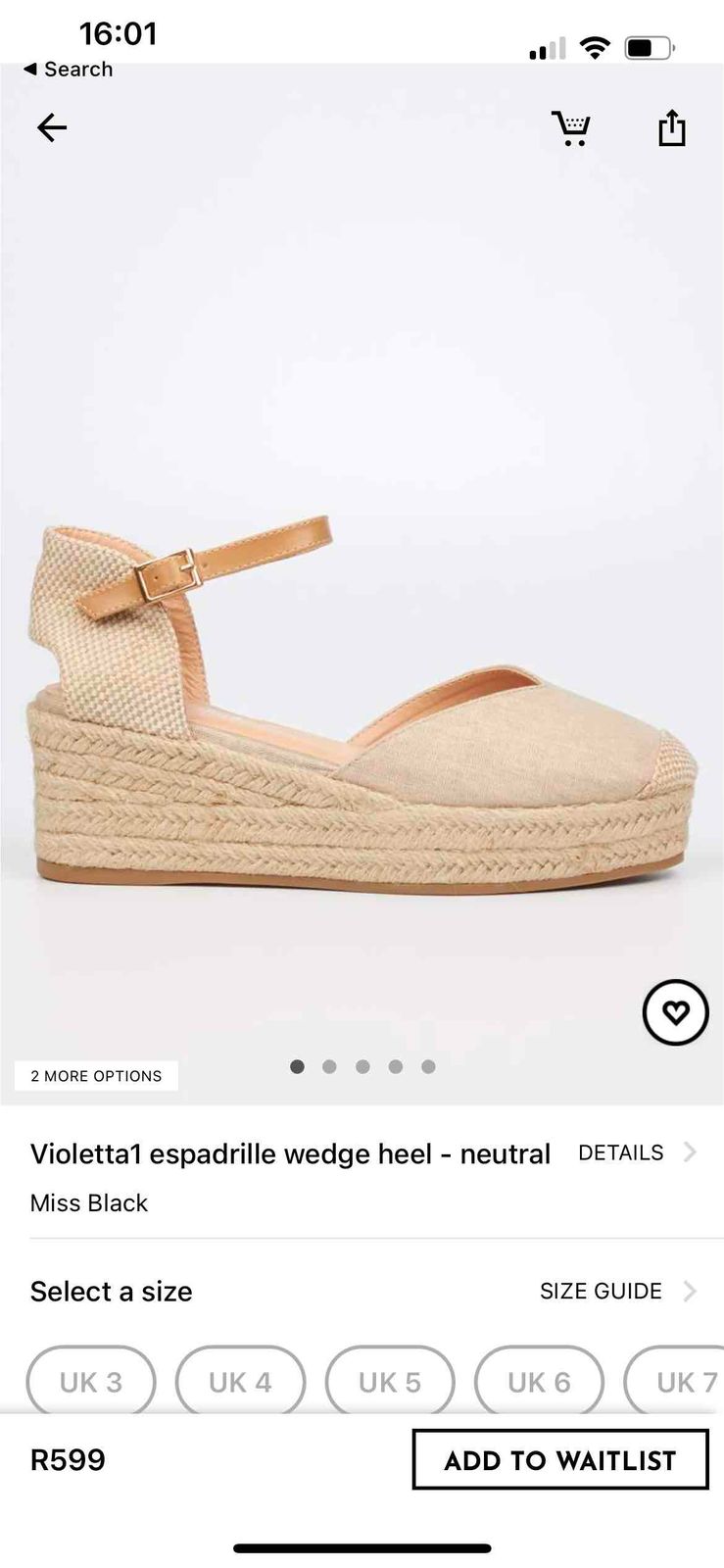 Neutral on sale espadrille wedge