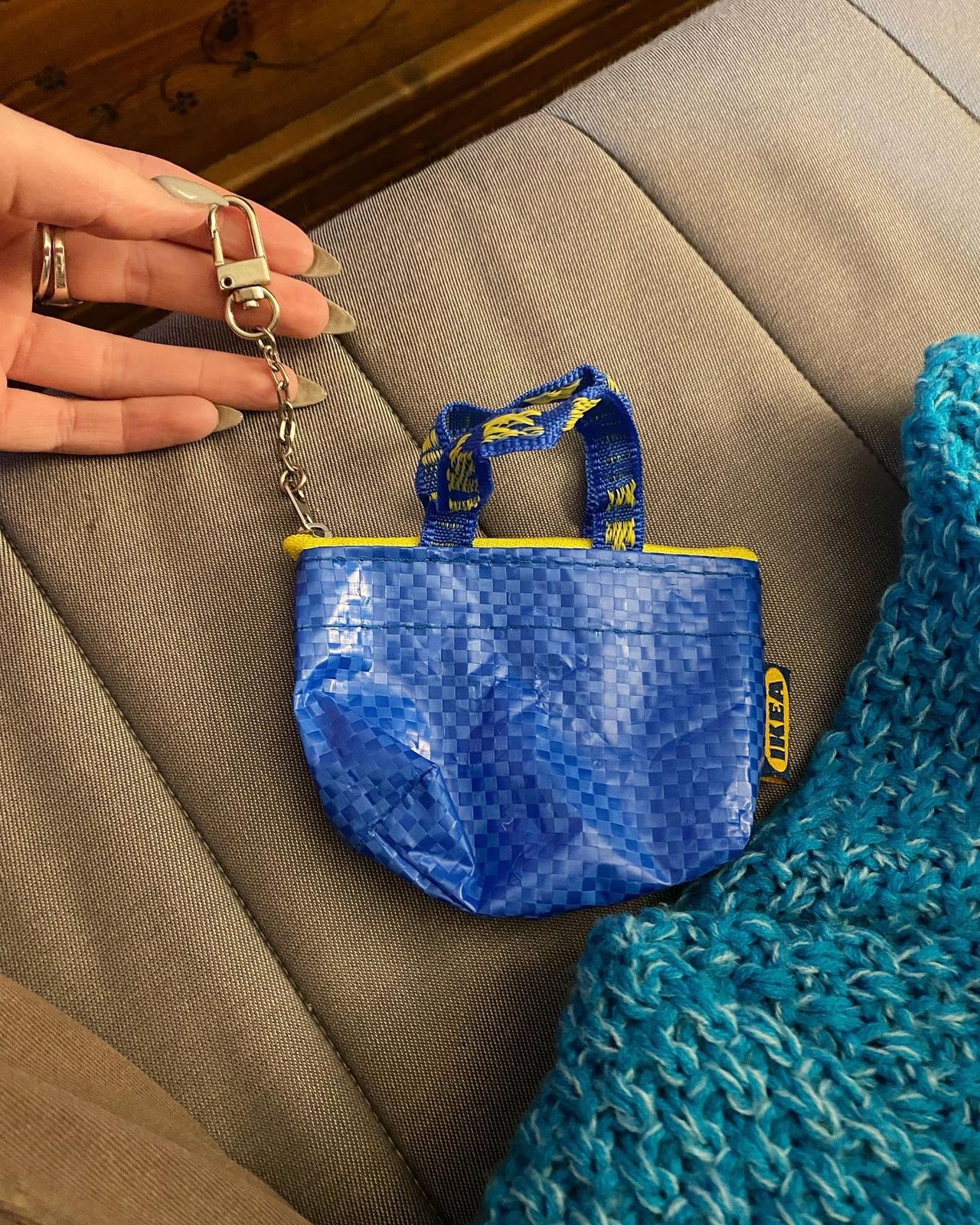 Classic Ikea Bag Keychain | Perfect Stocking Stuffer