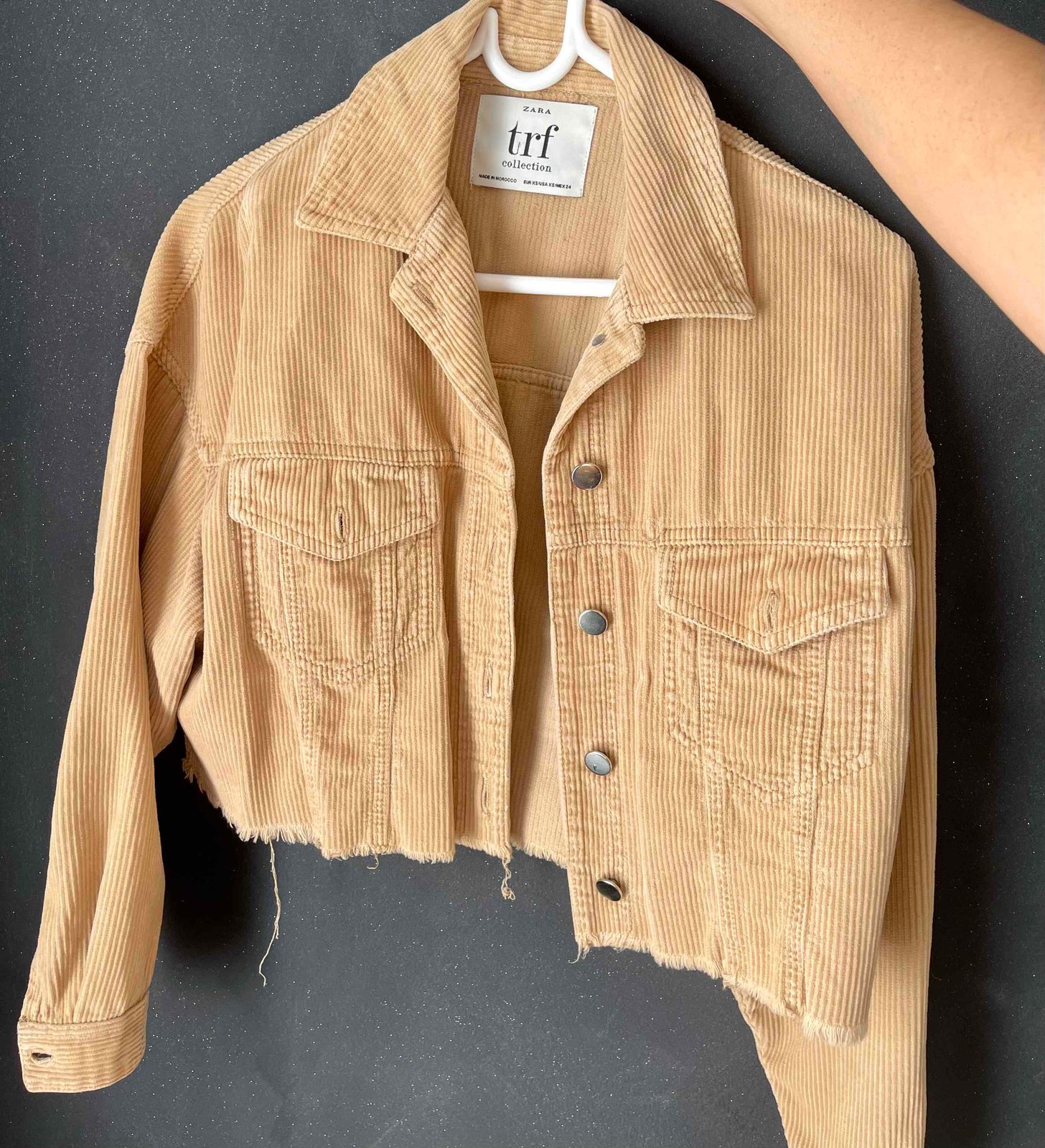 Corduroy hot sale jacket zara