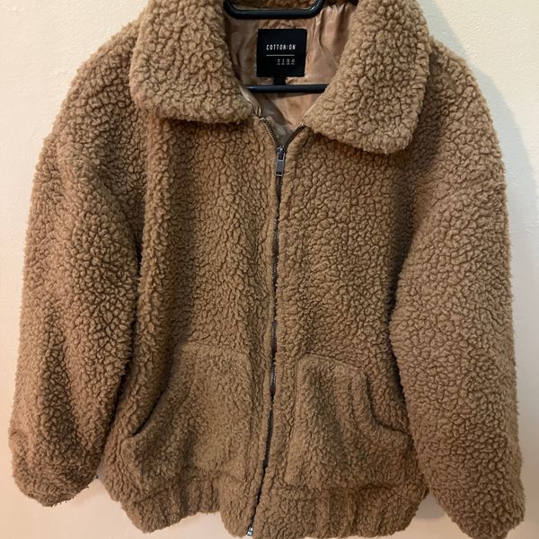 Women Cotton On teddy bear jacket. Size AUS 1 Yaga SA