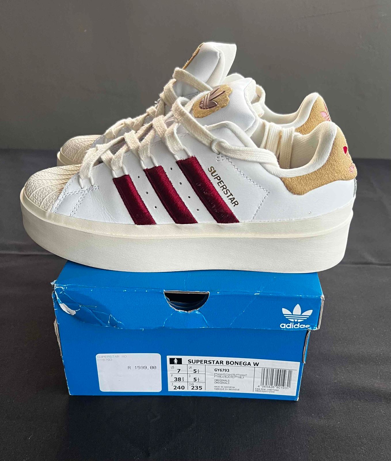 WMNS) adidas Superstar Bonega 'White Cream' GY6793