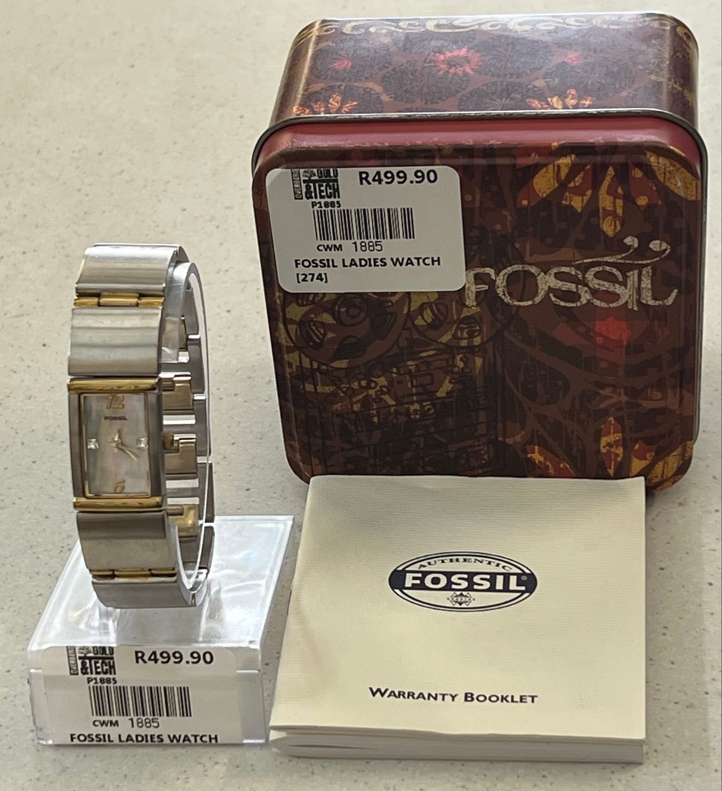 Fossil ladies analog watch