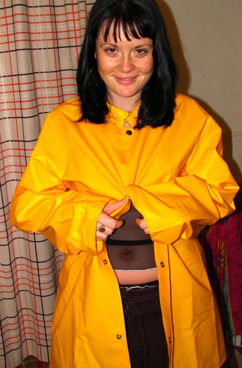 Yellow 2025 pvc raincoat