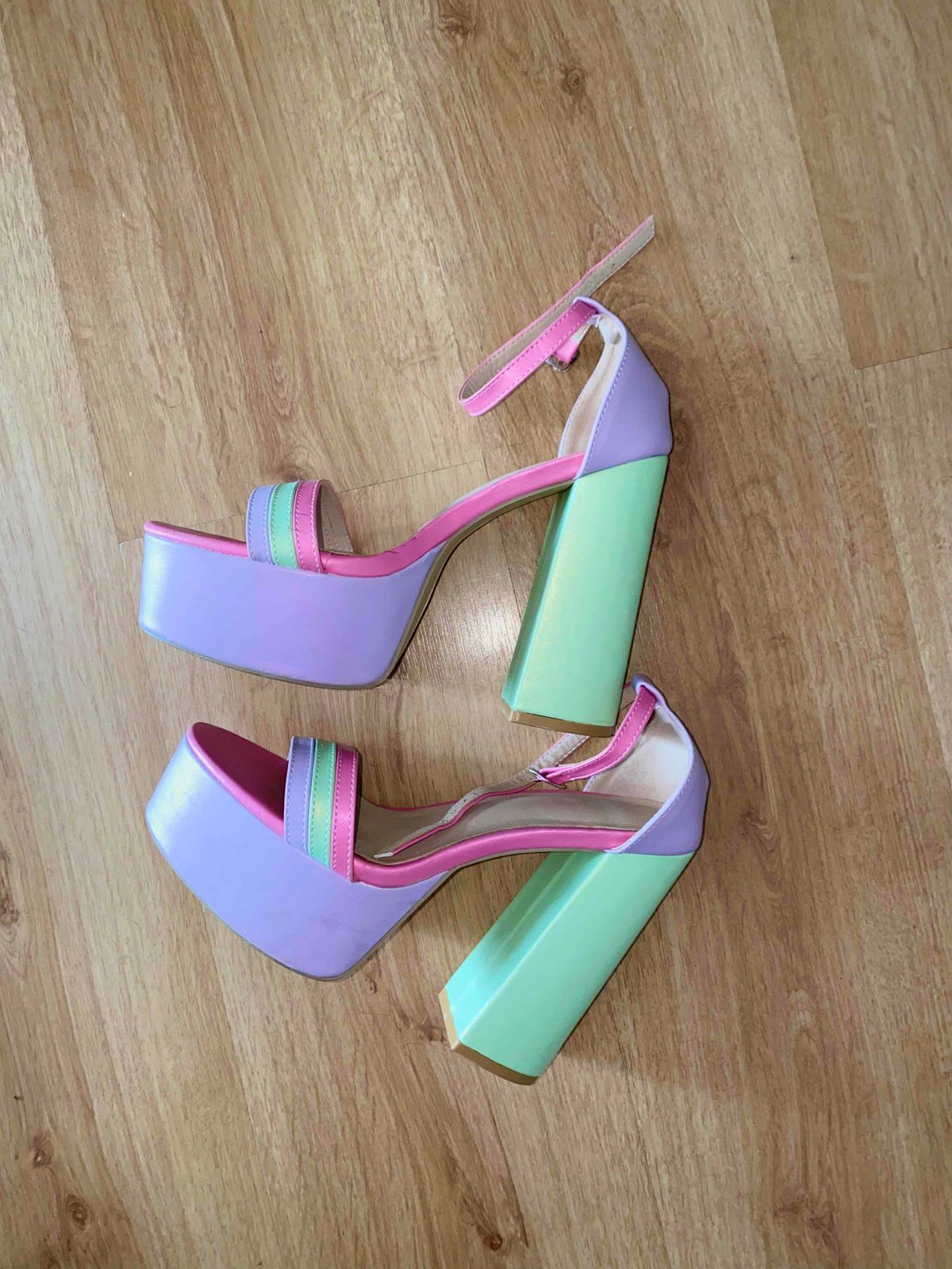 Pastel on sale block heels