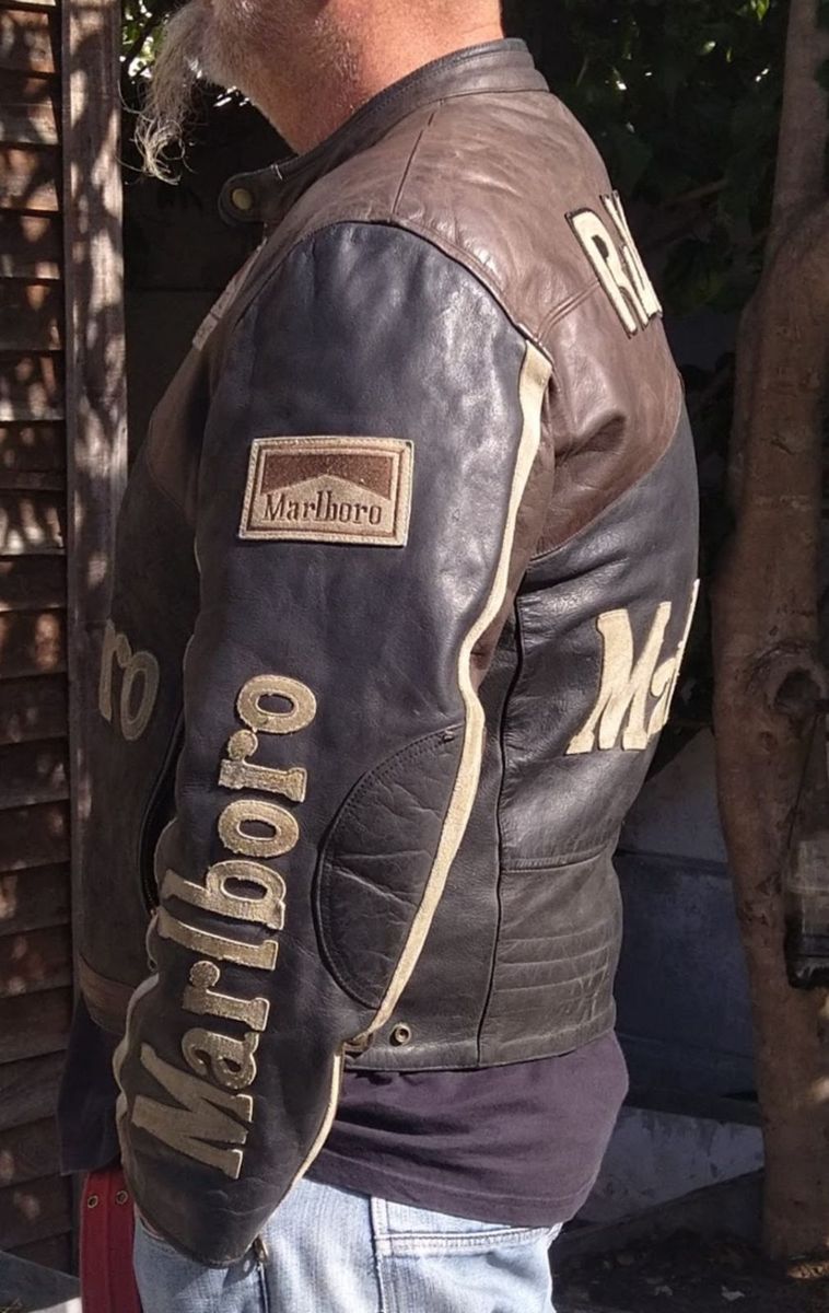 Marlboro leather racing jacket online