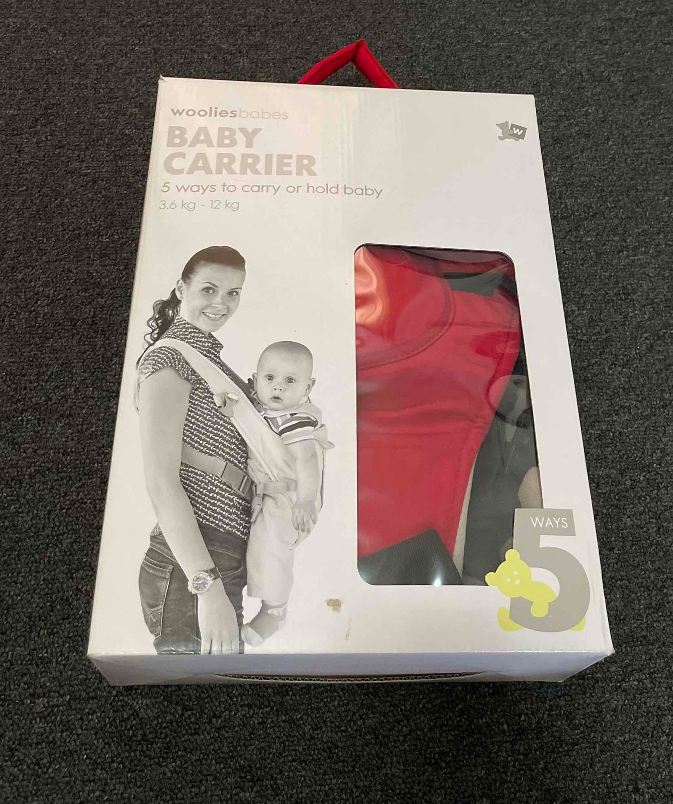 Kids Woolworths baby carrier Lightly used, YAGA