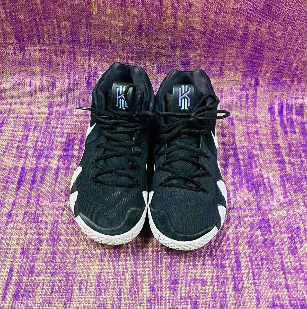 Kyrie 4 clearance black and purple