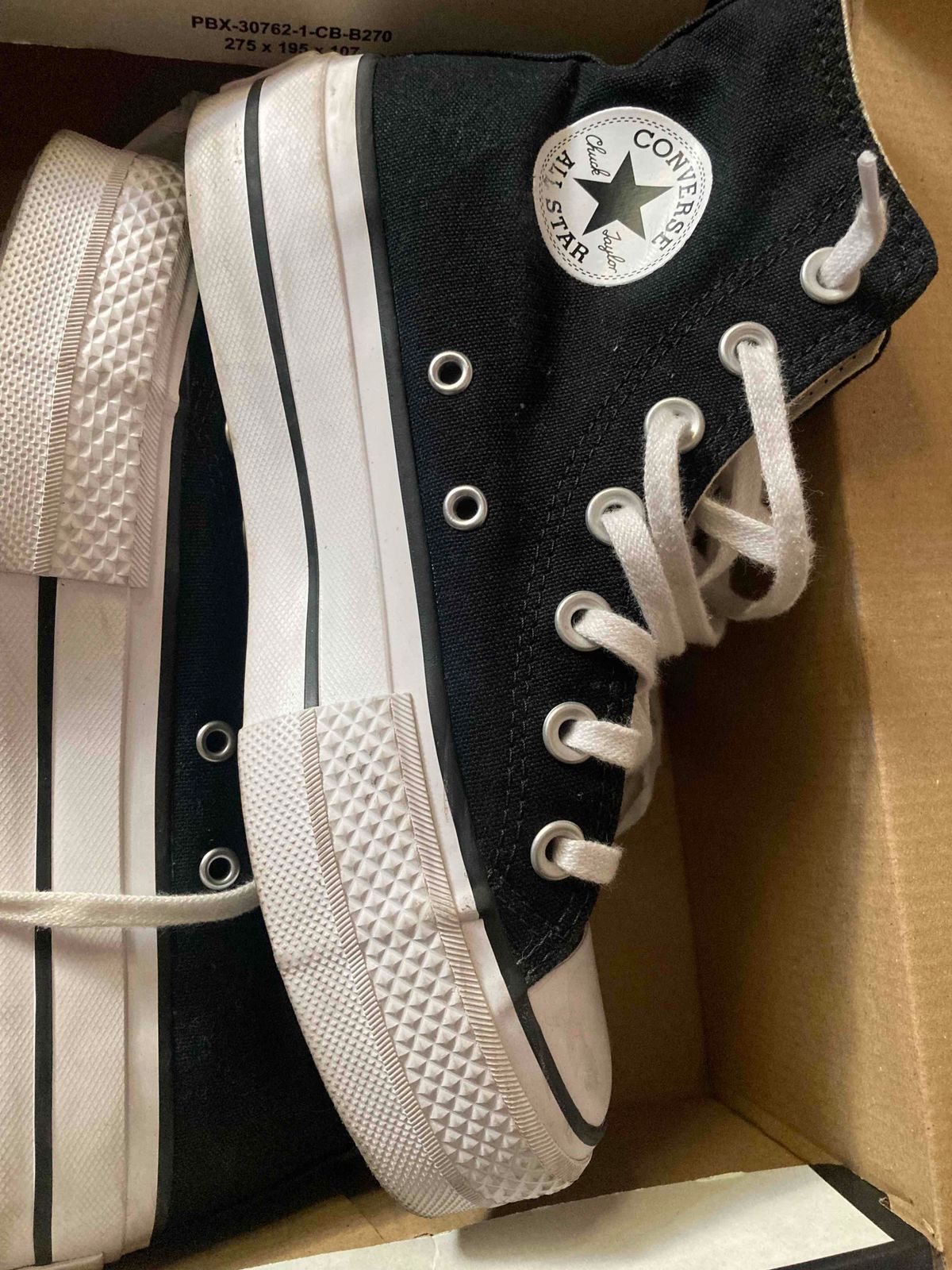 Women Uk 3 black high top converse Yaga SA