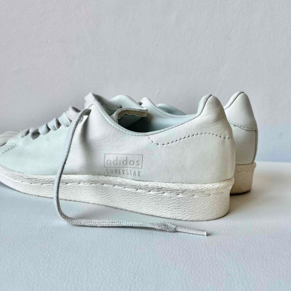 Rare Adidas Superstar 80s Clean in Crystal White UK Size 4.5 but recommended for Size 4. Purchase