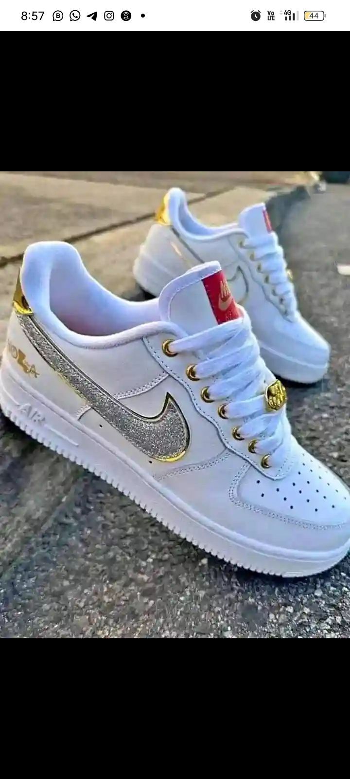 Nike af1 24k outlet gold