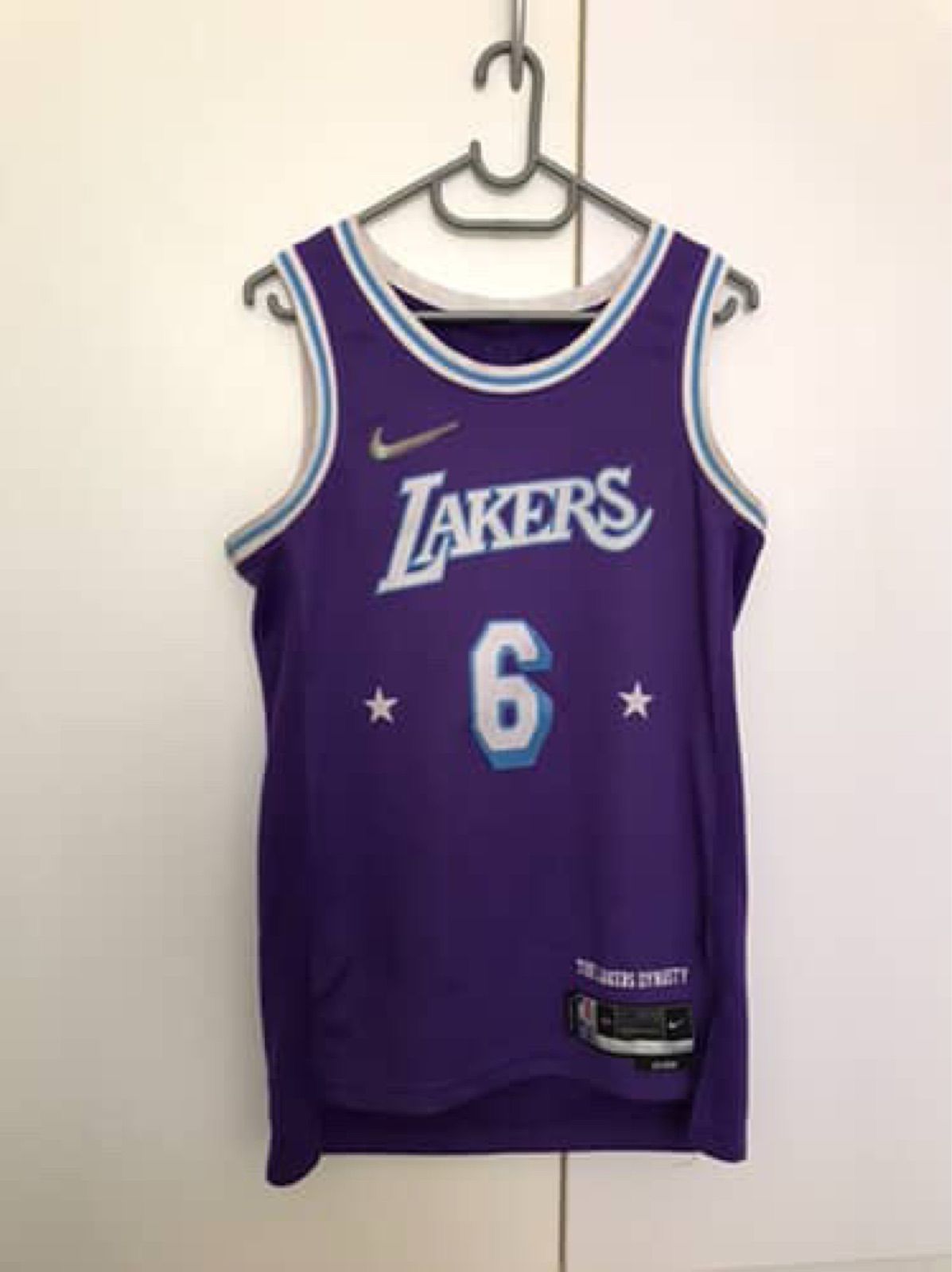Men Nike LA Lakers NBA Purple Basketball Je YAGA