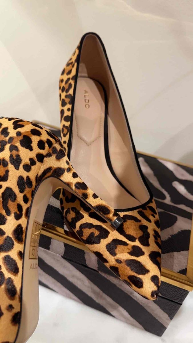 Aldo cheetah sale heels