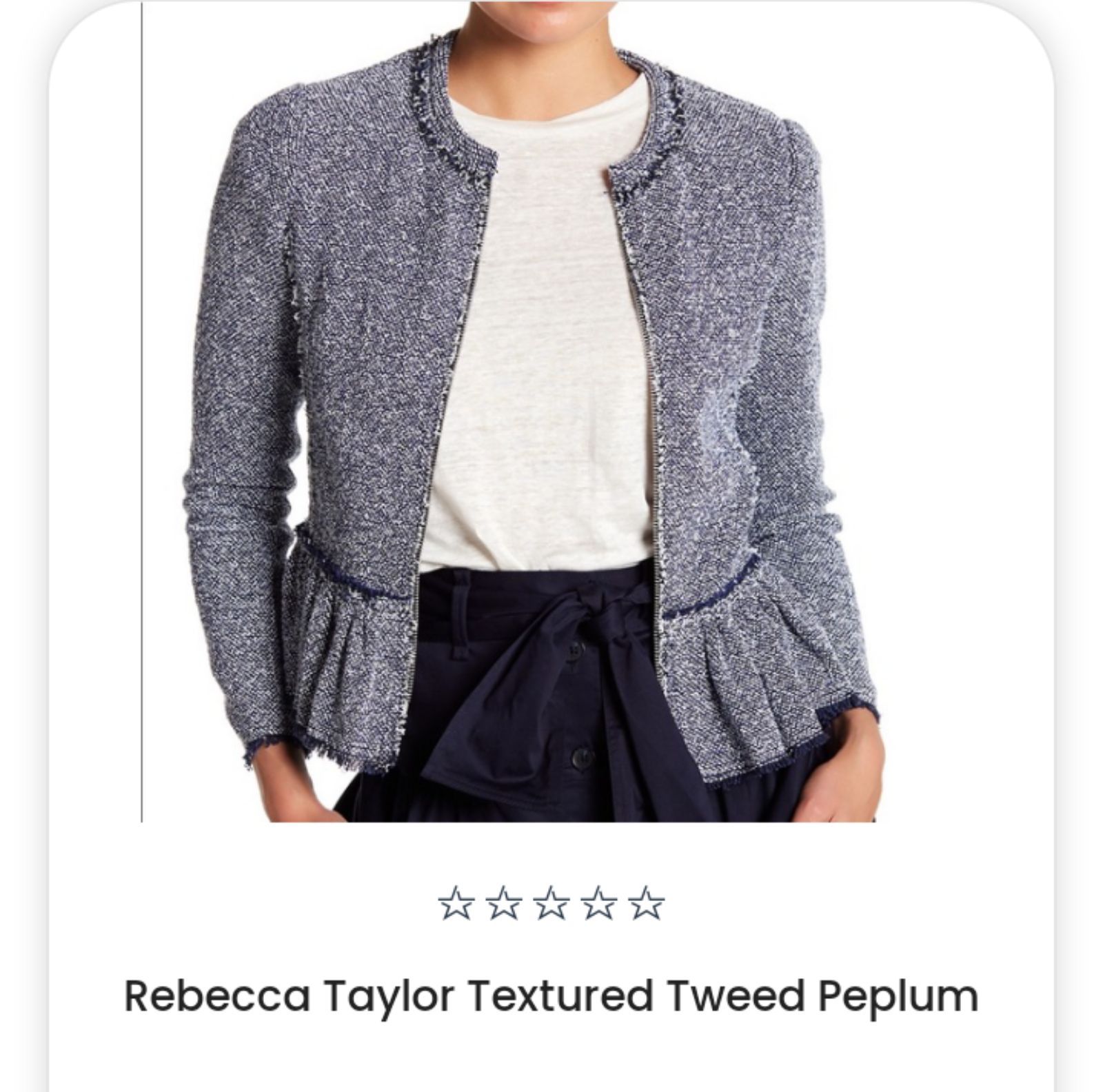 Rebecca taylor hot sale peplum jacket